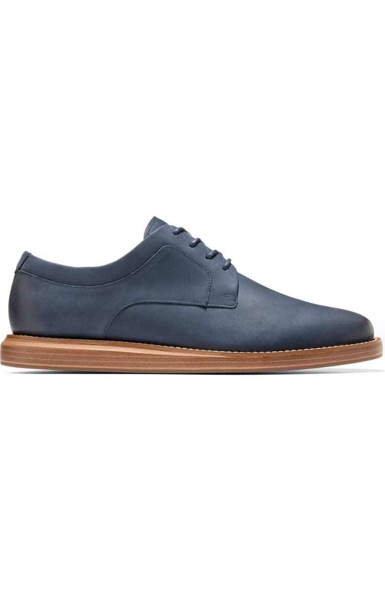 Cole Haan Grand Neoclassic Plain Toe Derby, Alternate, color, Navy Blazer Nubuck / Italian