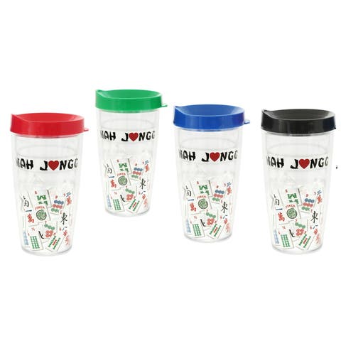 Mah Jongg Tumbler 16 oz Drinkware Set