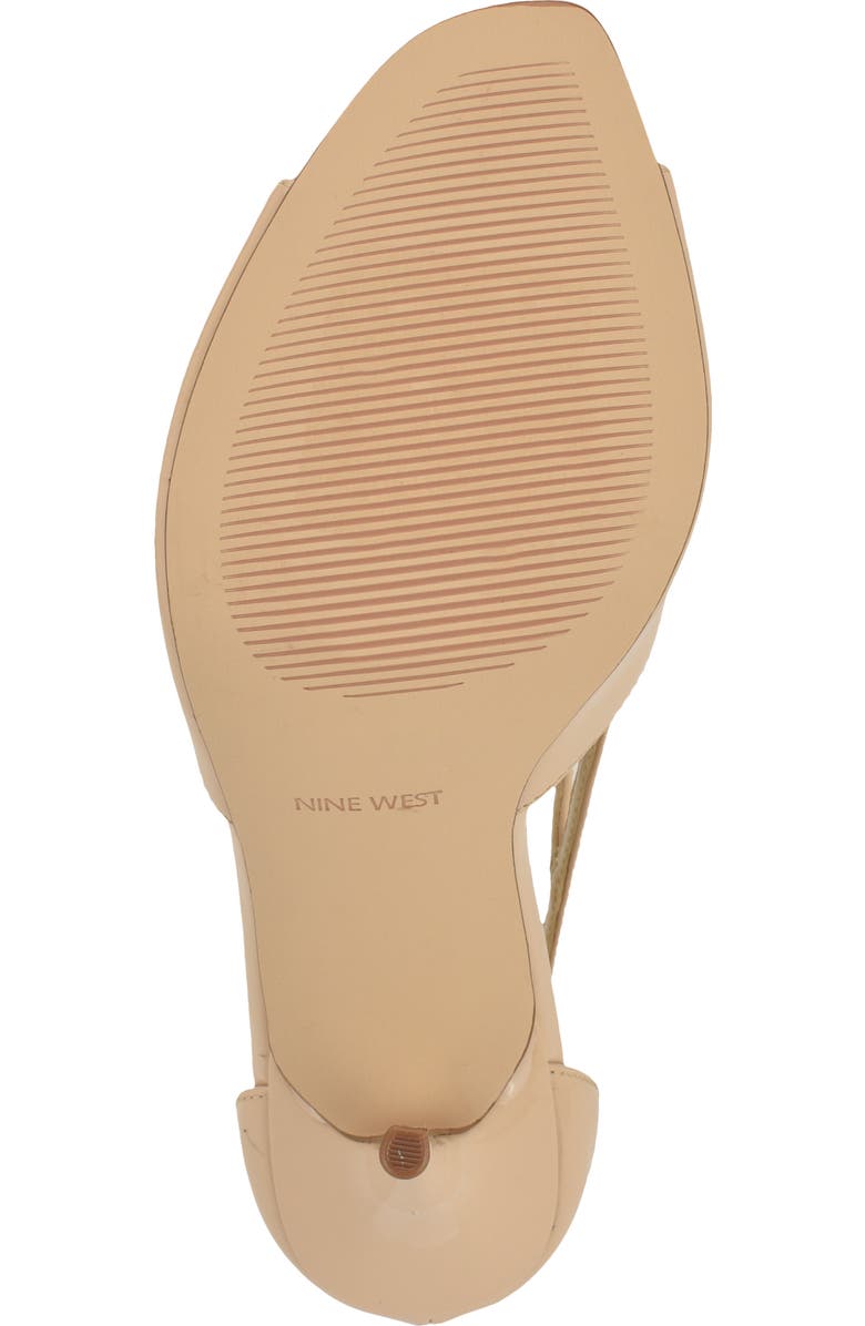 Nine West Perela Ankle Strap Peep Toe Sandal, Alternate, color, Light Natural