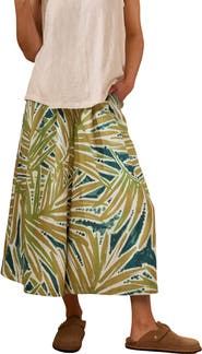Celtic & Co. Printed Midi Wide Leg Culottes