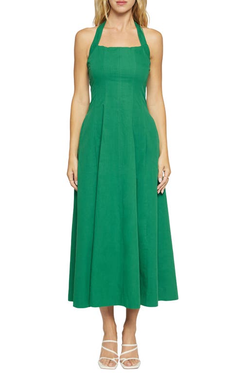 Lost + Wander Portofino Bliss Halter Midi Dress In Green
