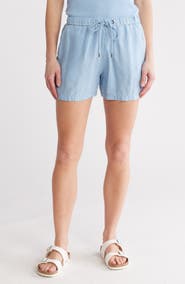 James Perse Linen Drawstring Shorts