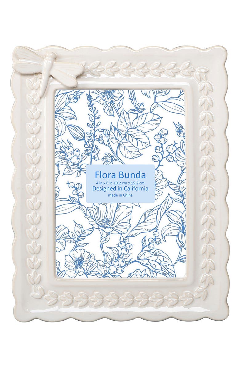 FLORA BUNDA Dragonfly Ceramic Picture Frame, Main, color,