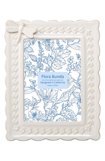 Flora Bunda Dragonfly Ceramic Picture Frame