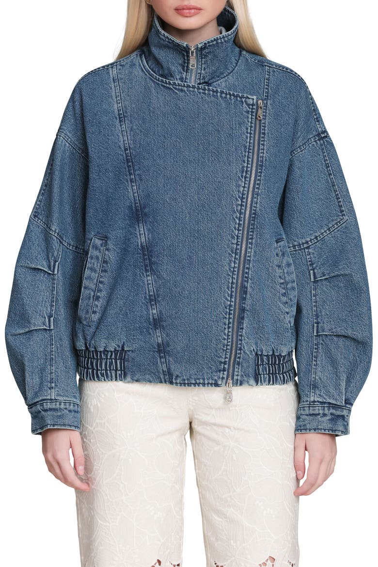 Denim Bomber Jacket, Alternate, color, MONTGOMERY WASH