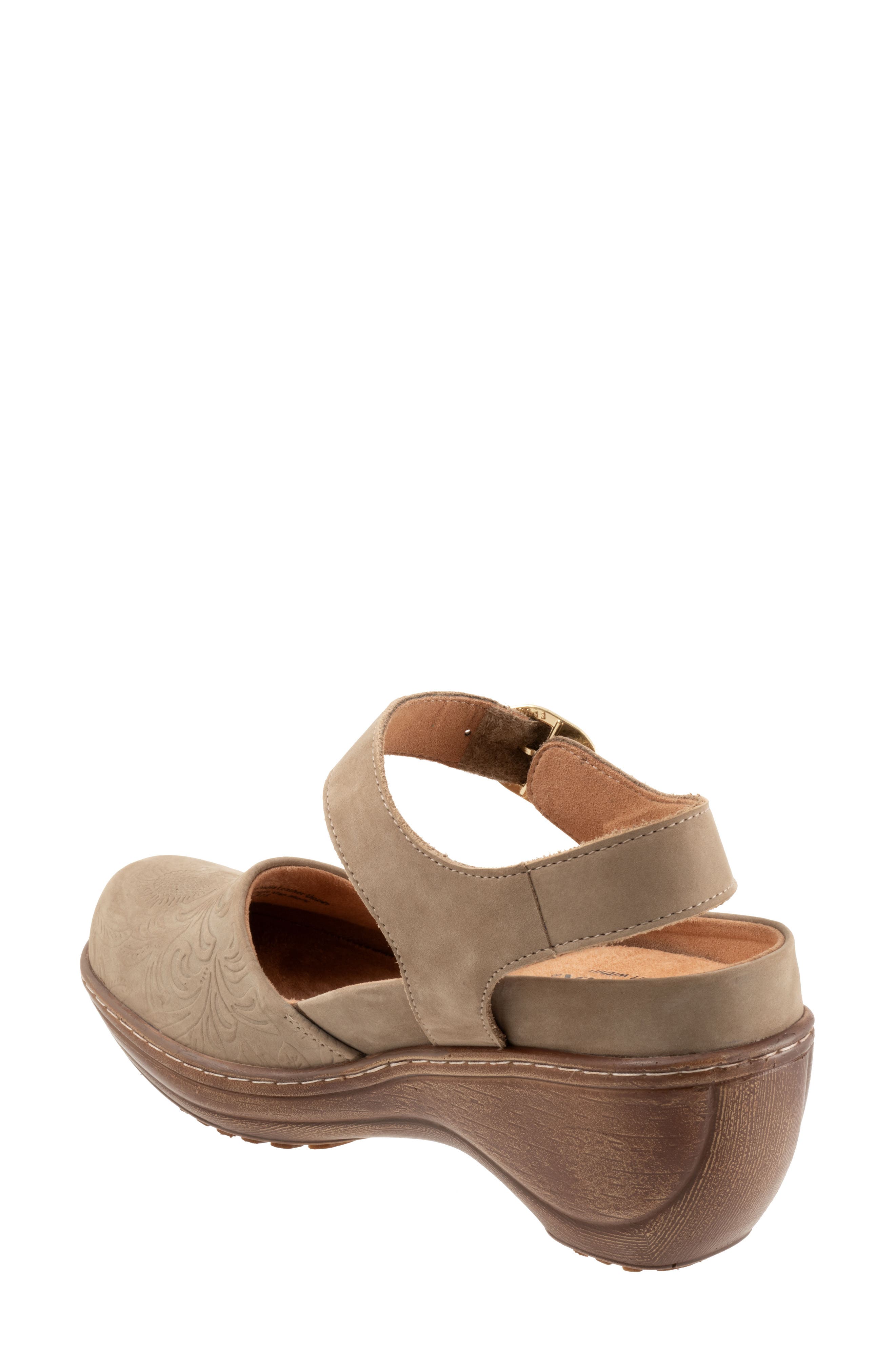 Mabelle Leather Clog, Alternate, color, TAUPE NUBUCK