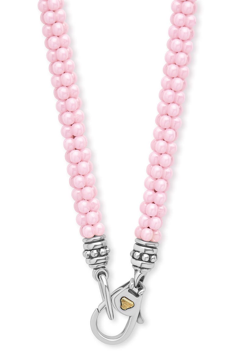 Pink Caviar Ceramic Beaded Necklace (Nordstrom Exclusive), Alternate, color, PINK