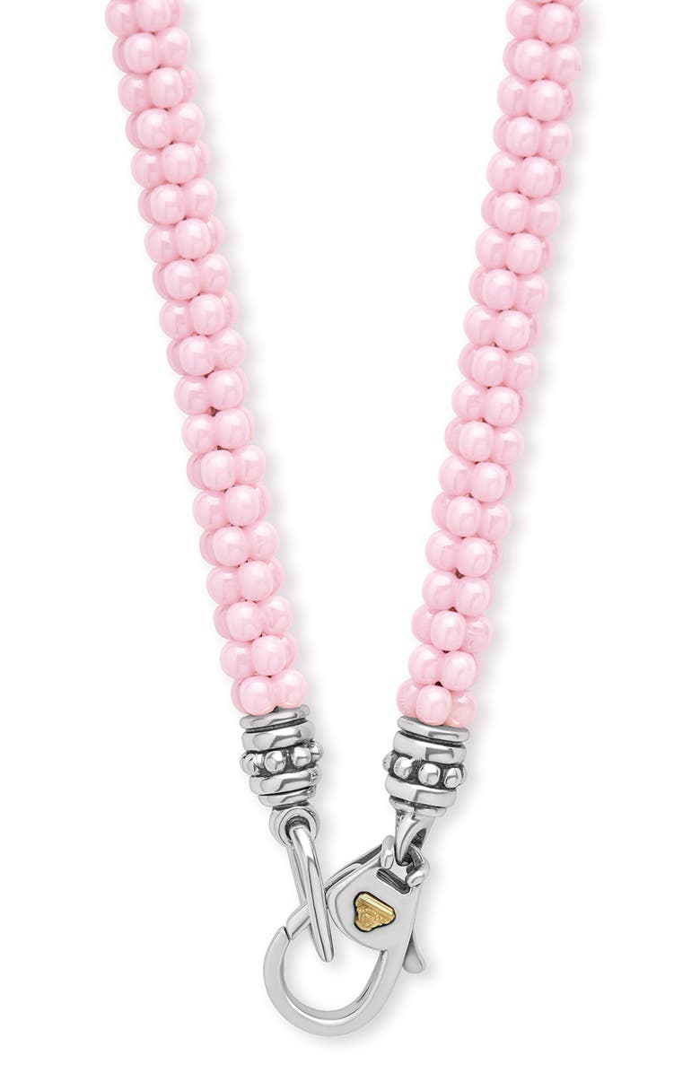 LAGOS Pink Caviar Ceramic Beaded Necklace, Alternate, color, Pink