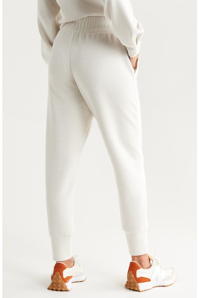 Soft Luxe High Waist Joggers, Alternate, color, BEIGE IVORY HEATHER