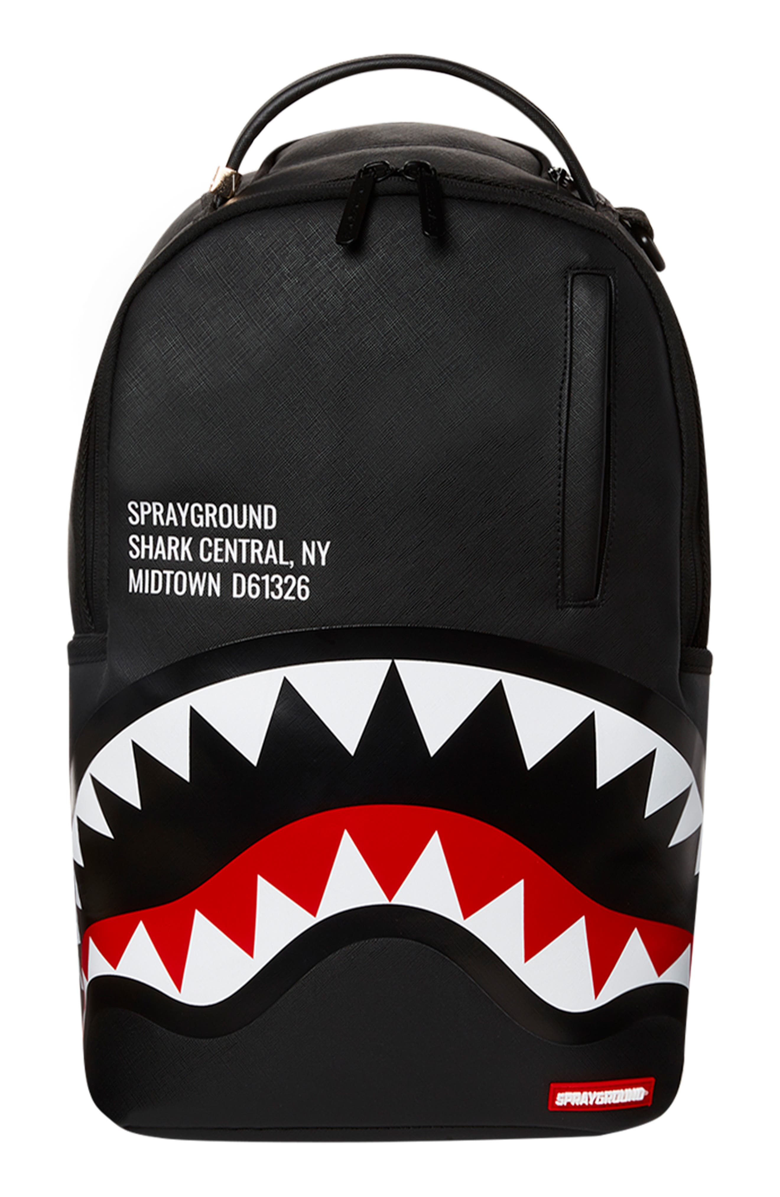 Sprayground Kids' Core B Sharkmouth Backpack, Main, color, 