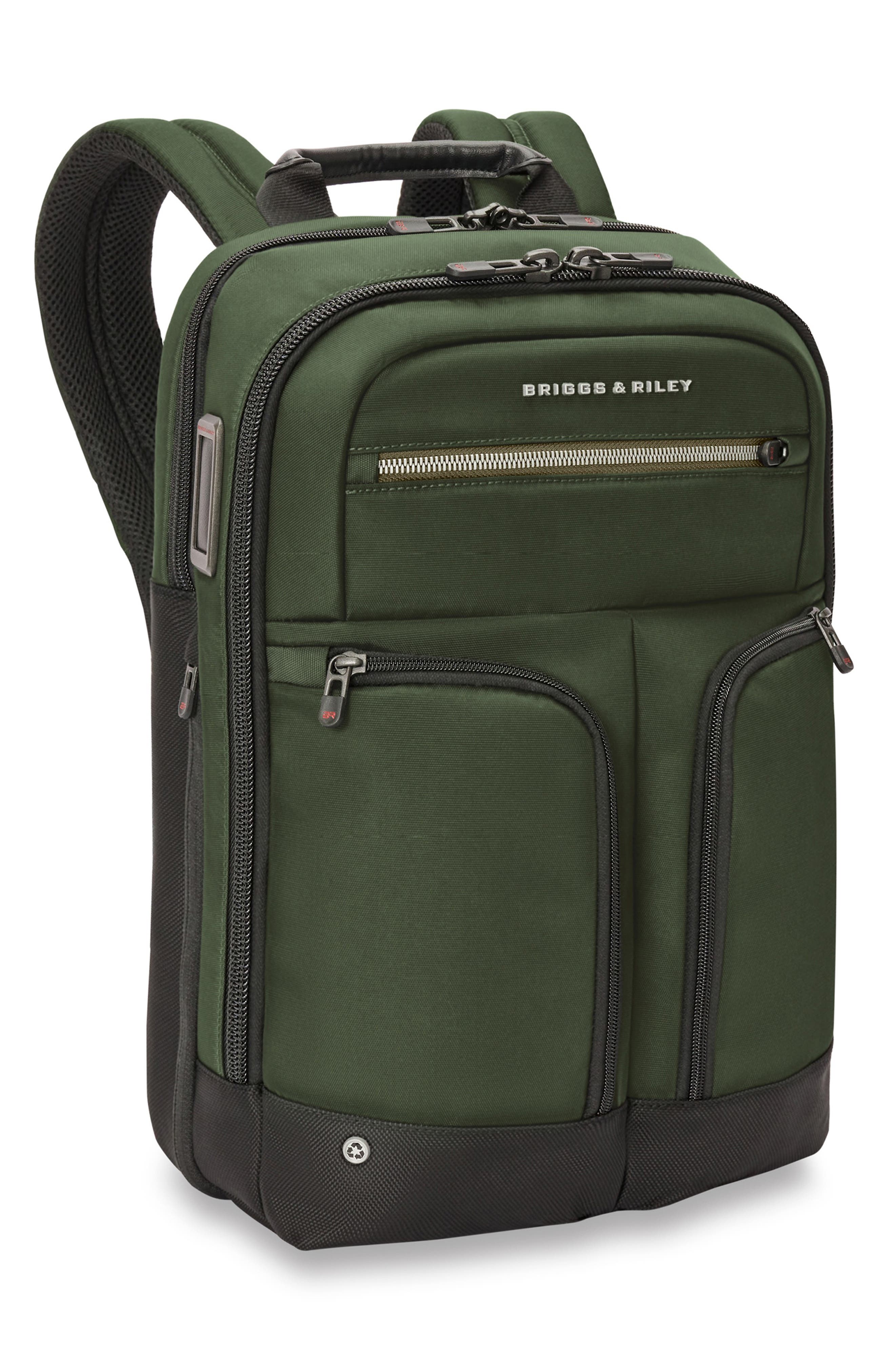 HTA Slim Expandable Backpack, Alternate, color, FOREST