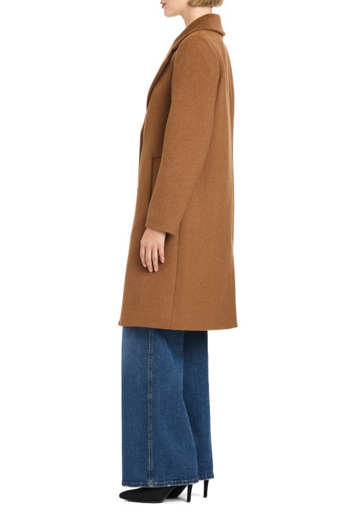 Vince Camuto Wool Blend Coat In Brown