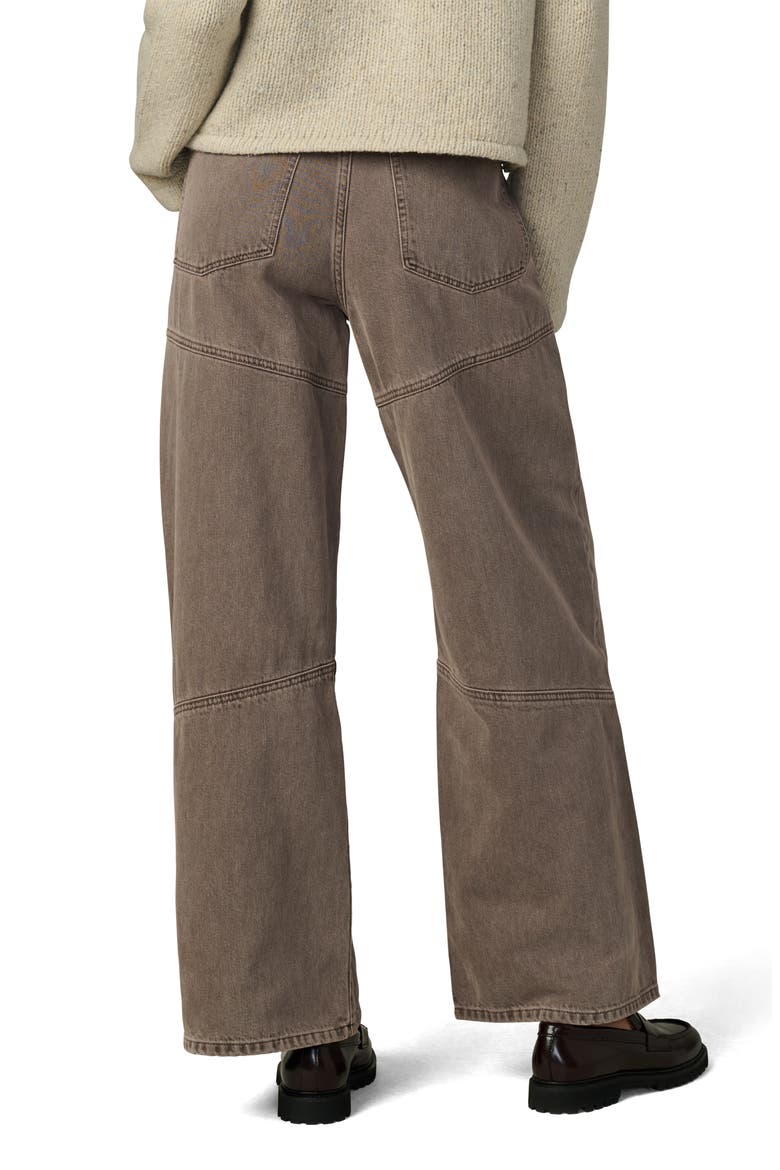 The Harlowe Seamed High Waist Wide Leg Jeans, Alternate, color, TIRAMISU