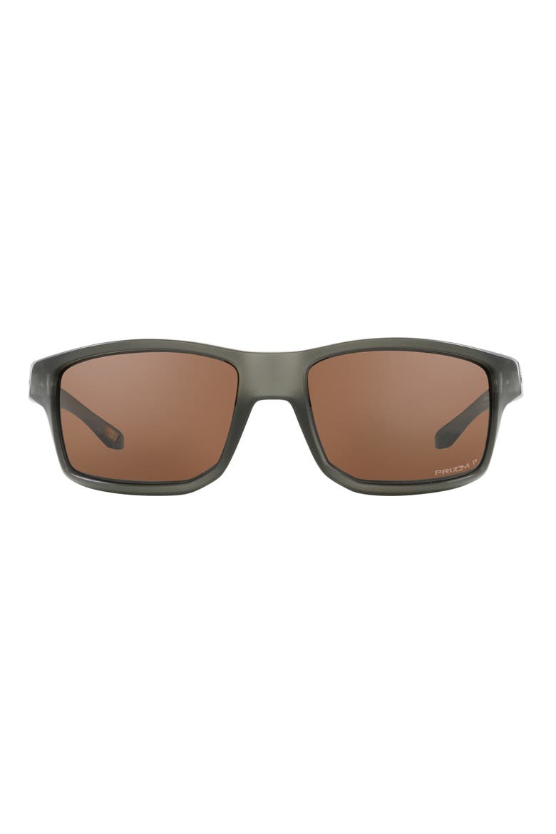 Gibston 61mm Polarized Wrap Sunglasses, Main, color, SMOKE
