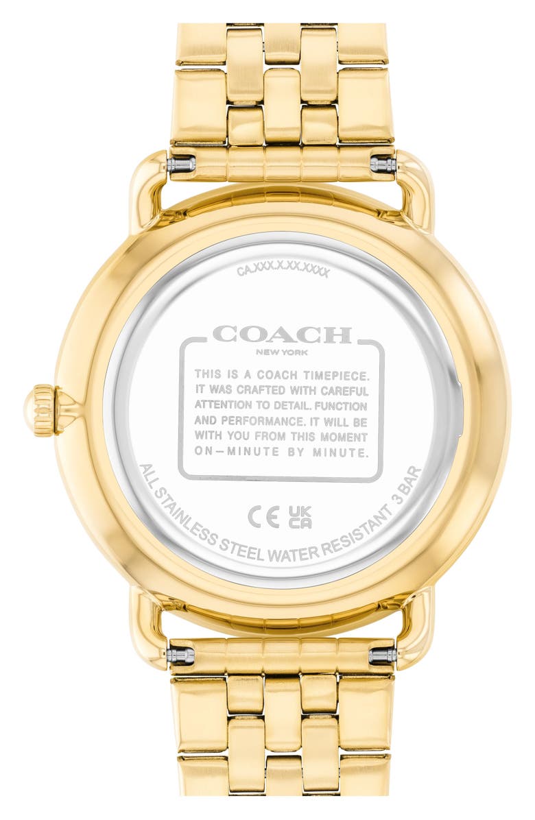 COACH Elliot Bracelet Watch, 43mm, Alternate, color, Gold/ White