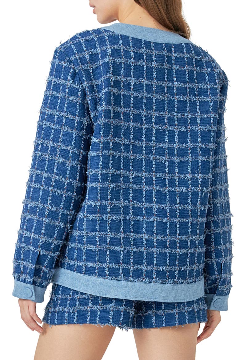 Denim Tweed Jacket, Alternate, color, DENIM