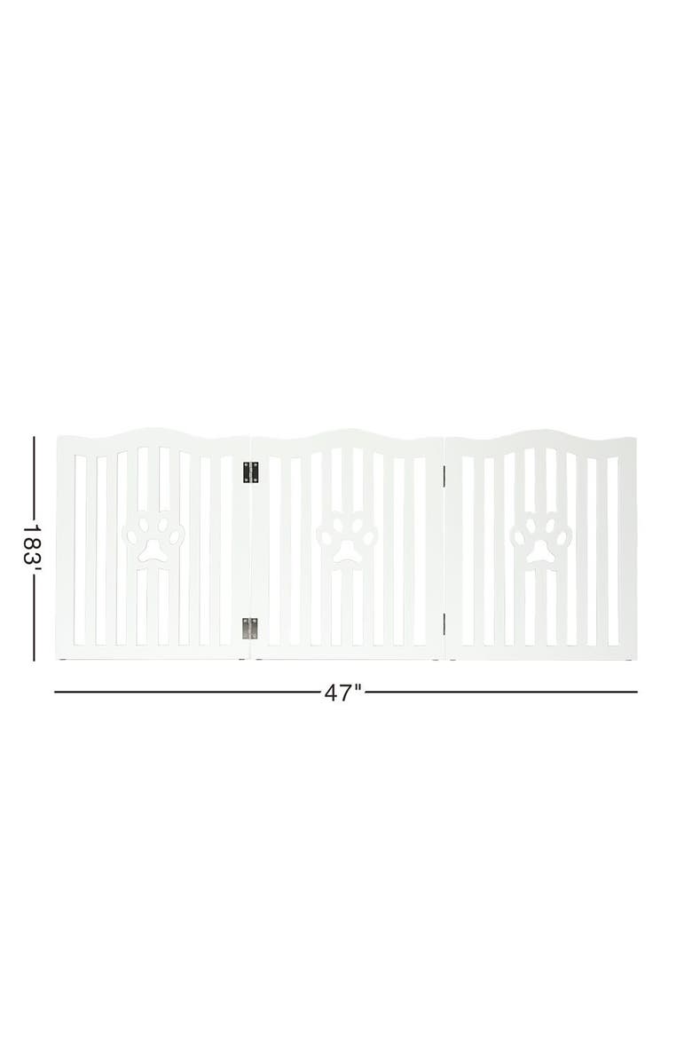 Trimate Wooden Free Standing Pet Gate for Small Dogs and Cats, Alternate, color, Multicolored