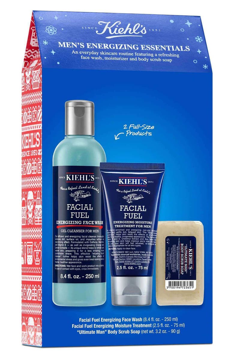 Kiehl's Since 1851 Men's Energizing Essentials Set USD $58 Value, Alternate, color,