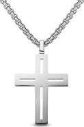 EDFORCE Men's Cut-Out Cross Necklace