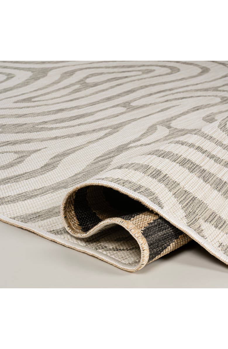 JONATHAN Y Eryx Modern Bohemian Abstract Organic Reversible Machine-Washable Indoor/Outdoor Area Rug, Alternate, color, Gray/Cream