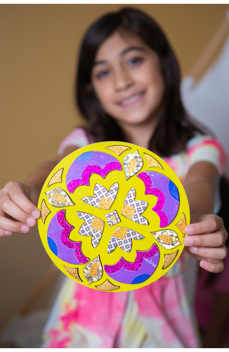 KULTURE KHAZANA Foil Craft Rangoli Mandala Playset, Alternate, color, 