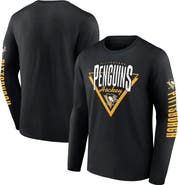 FANATICS Men's Fanatics Black Pittsburgh Penguins Headline Long Sleeve T-Shirt