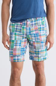 Vintage 1946 Patchwork Madras Flat Front Shorts