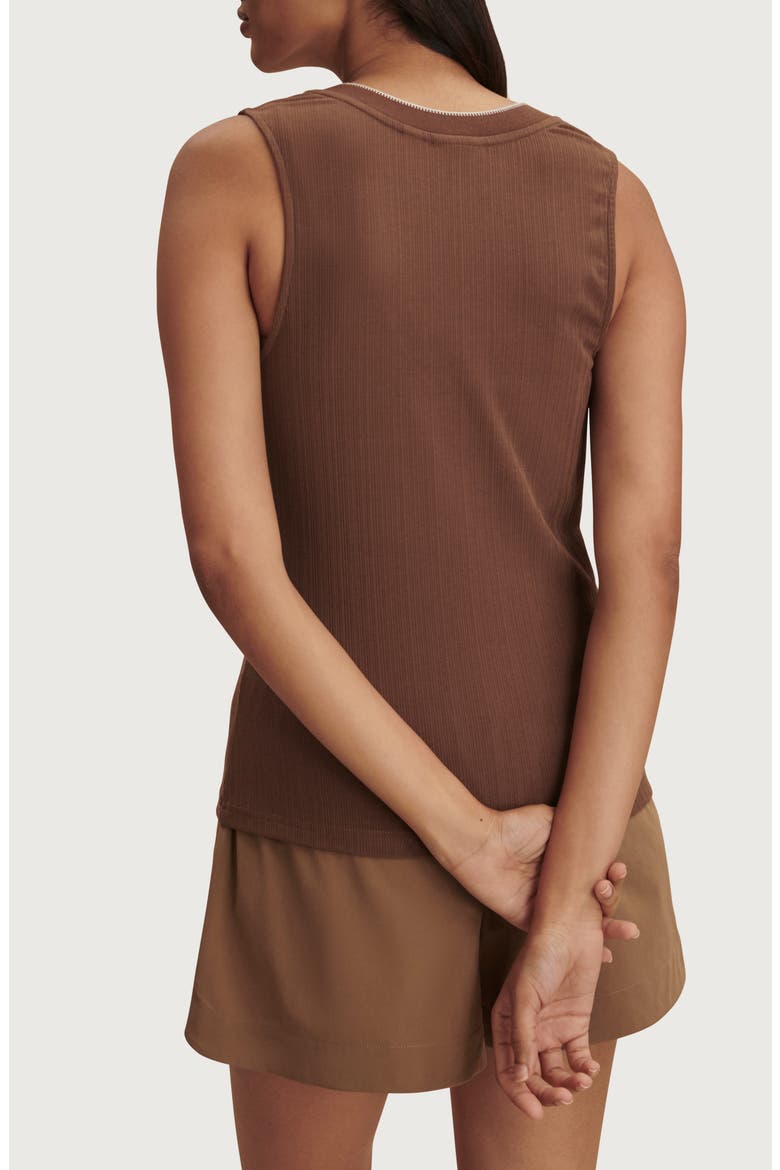 Corby V-Neck Modal Blend Tank, Alternate, color, PINECONE