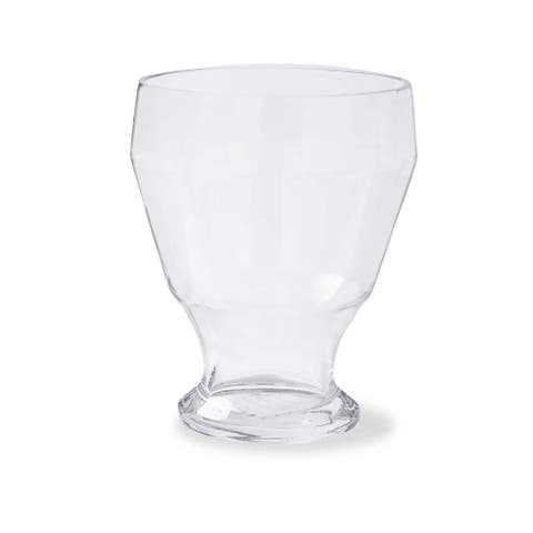 York Clear Glass Decorative Vase for Christmas Decor