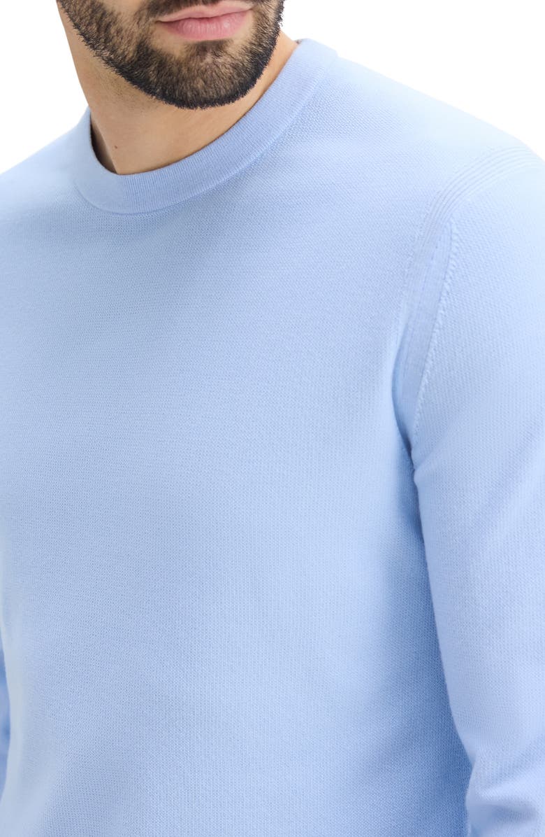 Theory Textured Crewneck Sweater, Alternate, color, Clear Sky