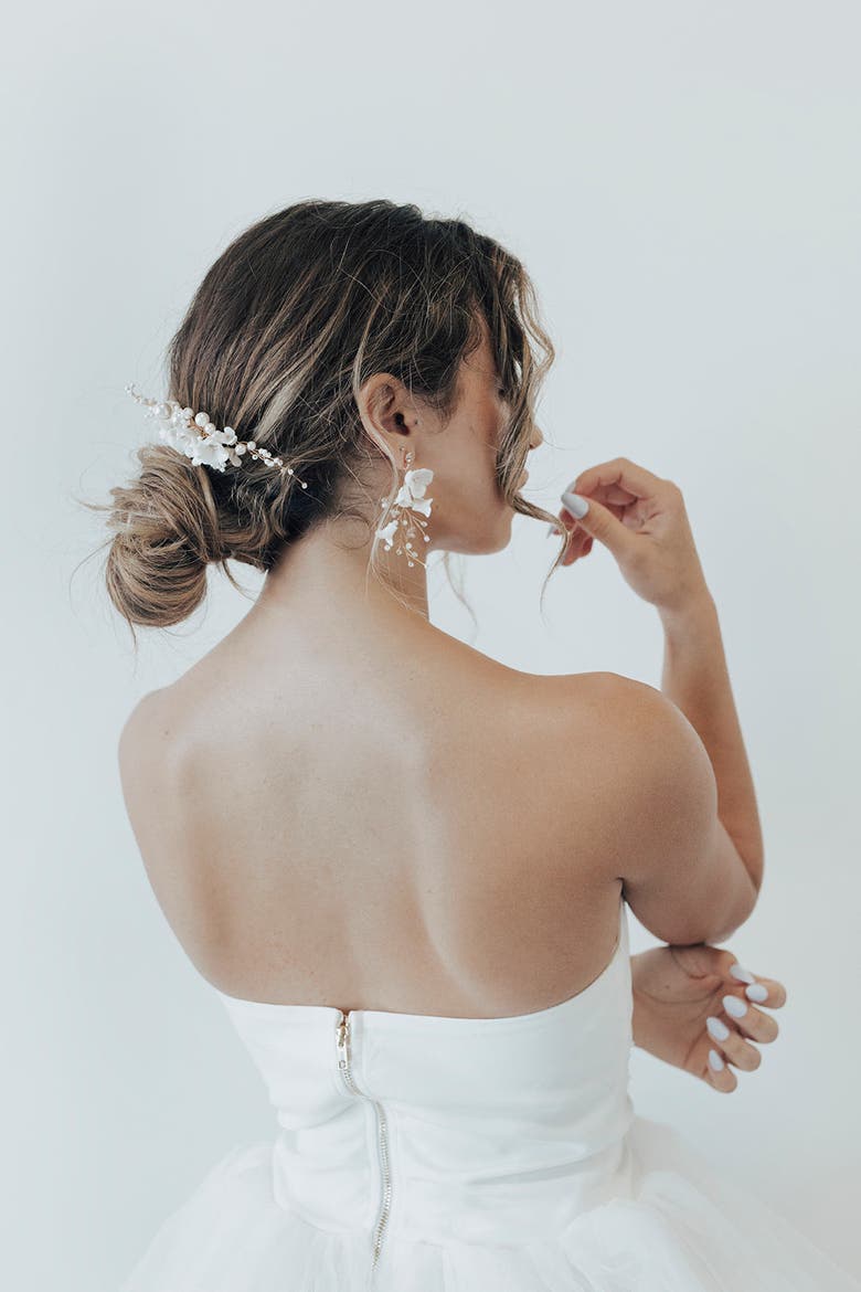 Lark Bridal Comb, Alternate, color, Gold