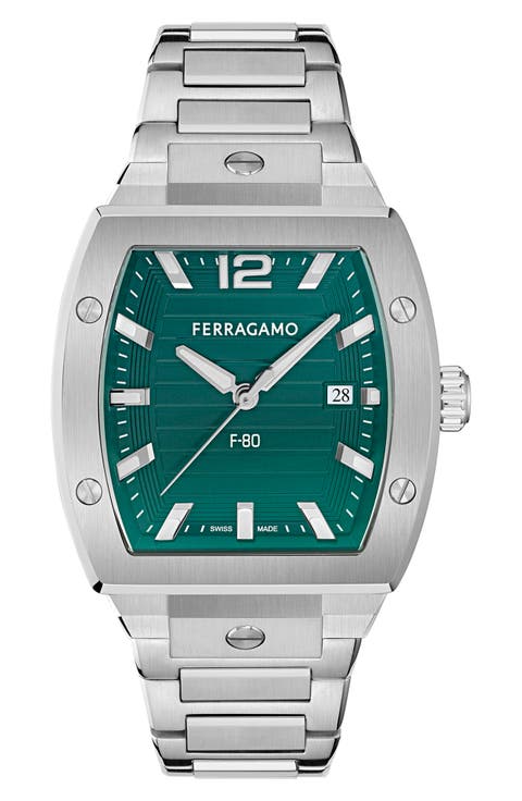 F-80 Tonneau Bracelet Watch, 42mm