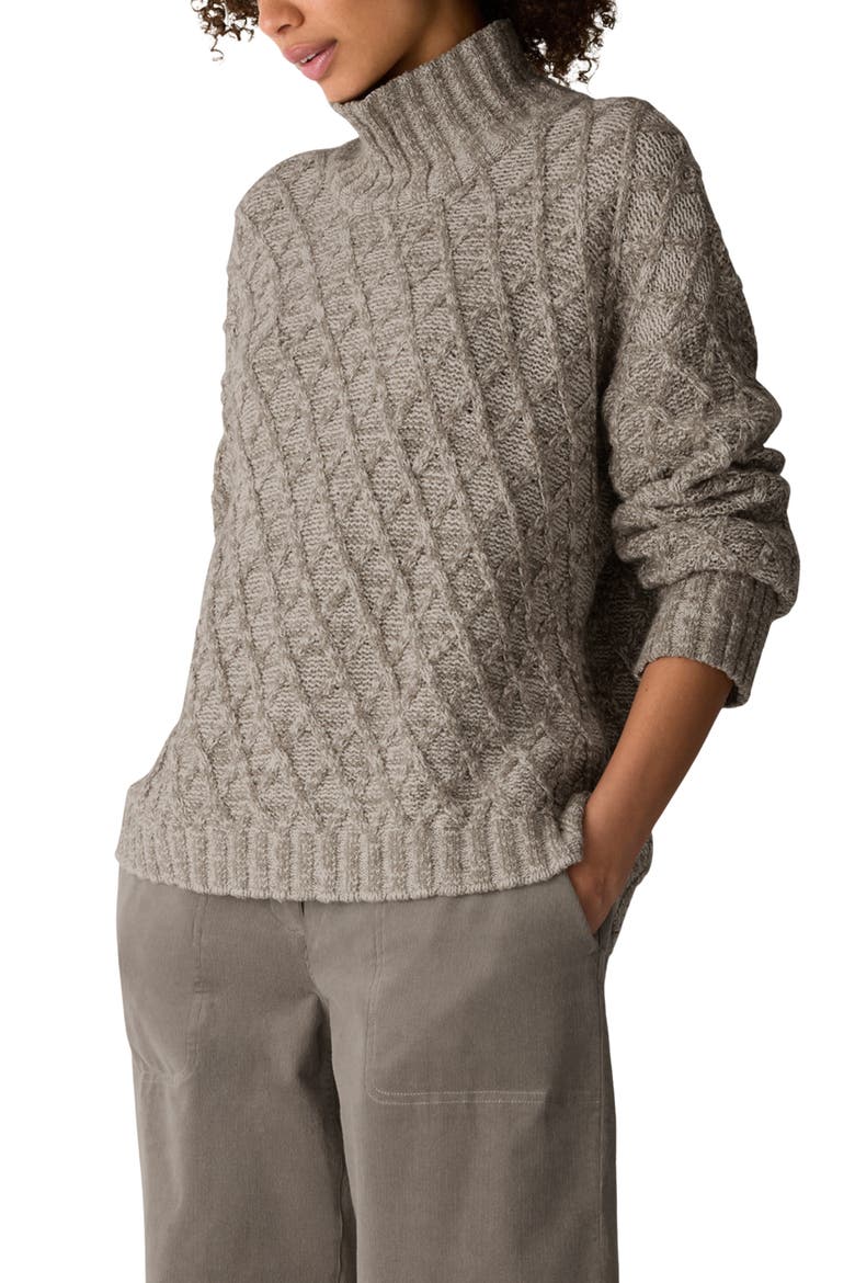 Turtleneck Sweater, Alternate, color, TWINE