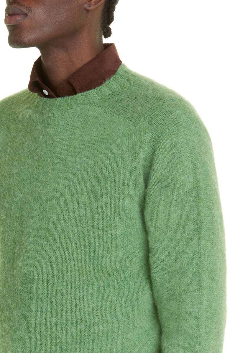Drake's Brushed Lambswool Crewneck Sweater, Alternate, color,