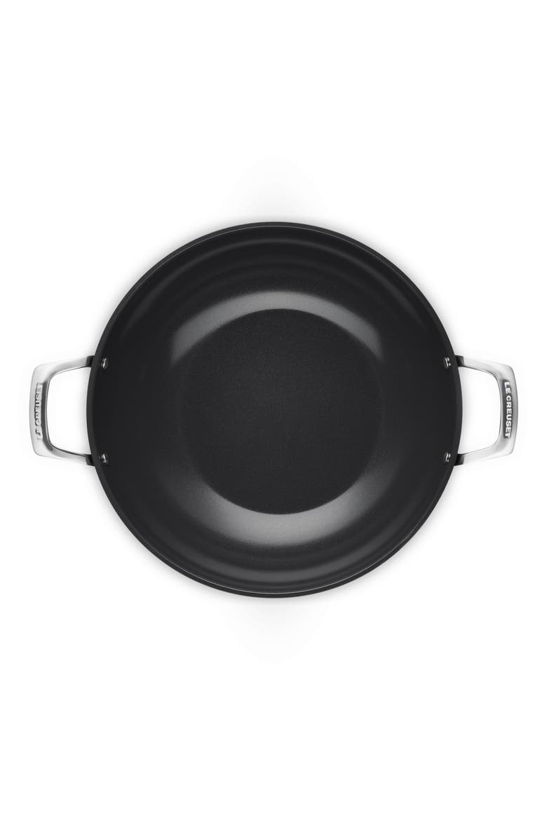 Essential Nonstick Ceramic Wok, Alternate, color, BLACK SILVER