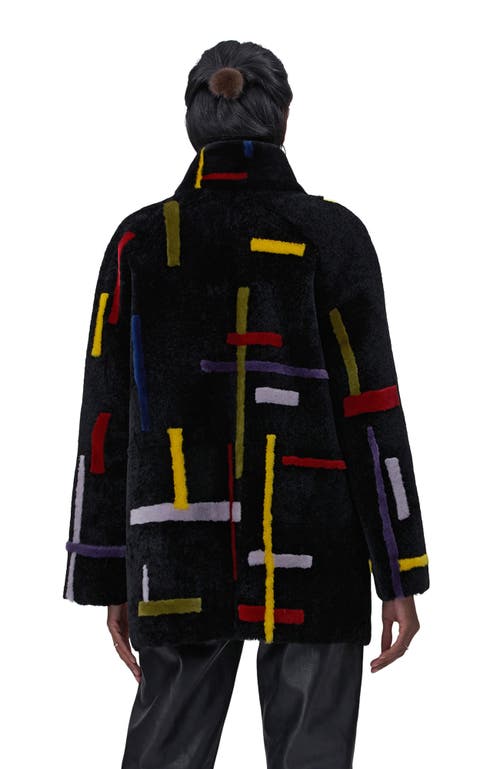Gorski Reversible Lamb Shearling Parka With Merinillo Lamb Shearling Details In Black