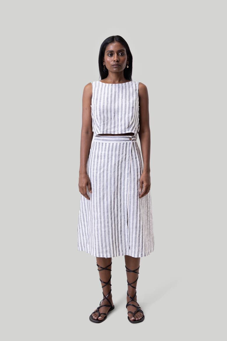 Breezy Linen Summer Set, Alternate, color, Striped Linen