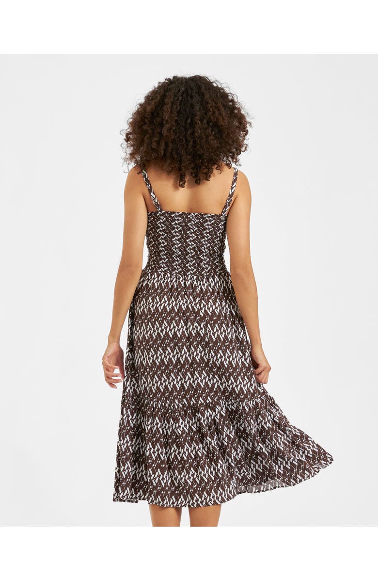 Ripe Maternity Grace Shirred Dress, Alternate, color, Chocolate / White