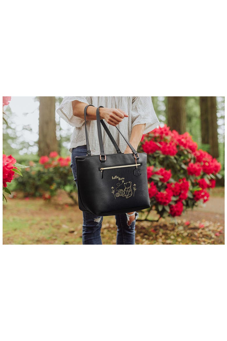 x Disney® Winnie the Pooh Uptown Cooler Tote Bag, Alternate, color, BLACK