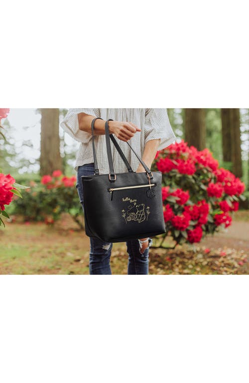 Picnic Time X Disney® Winnie The Pooh Uptown Cooler Tote Bag In Black