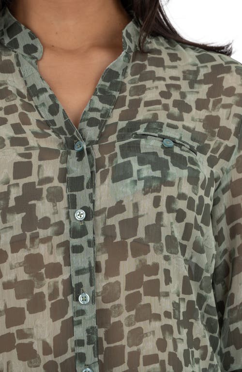 KUT FROM THE KLOTH KUT FROM THE KLOTH JASMINE CHIFFON BUTTON-UP SHIRT
