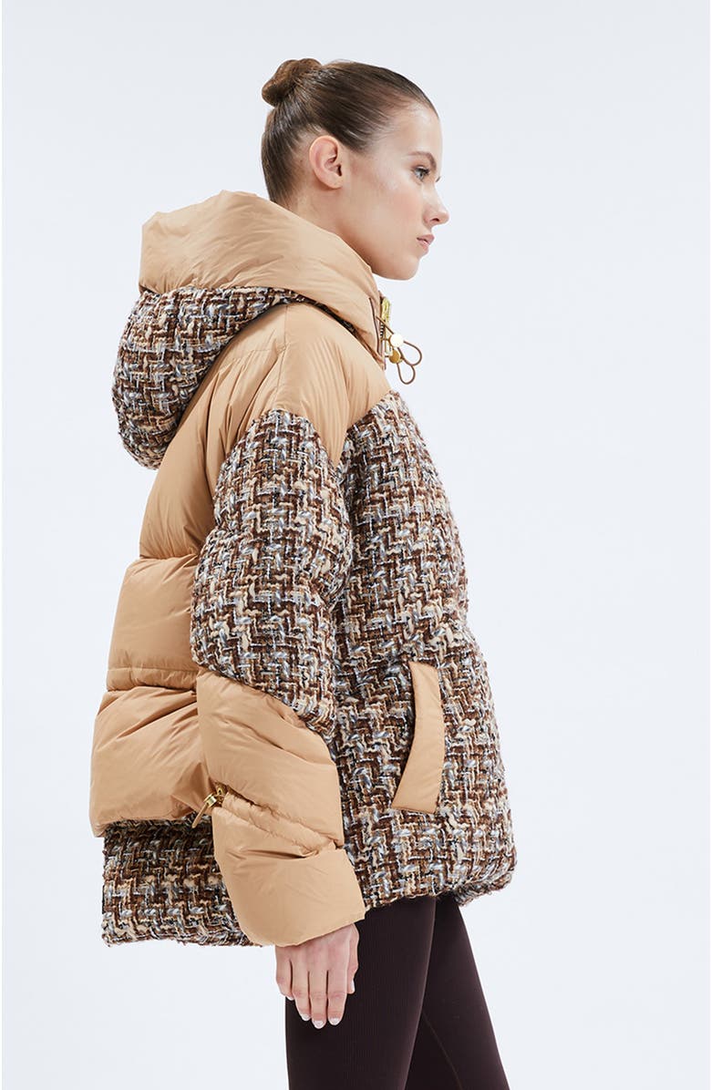 Nicole Benisti Matignon Tweed Jules Puffer Jacket, Alternate, color, 