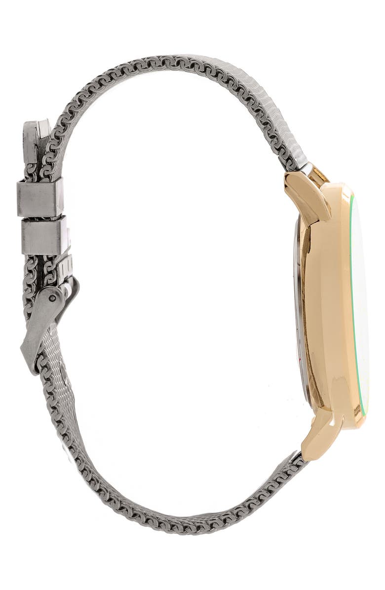 Jones New York Two-Tone Mesh Strap Watch & Bracelet Set, 42mm x 48mm, Alternate, color, Silver