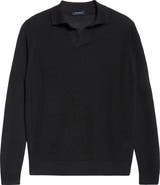 Thom Sweeney Skipper Long Sleeve Linen & Cotton Polo