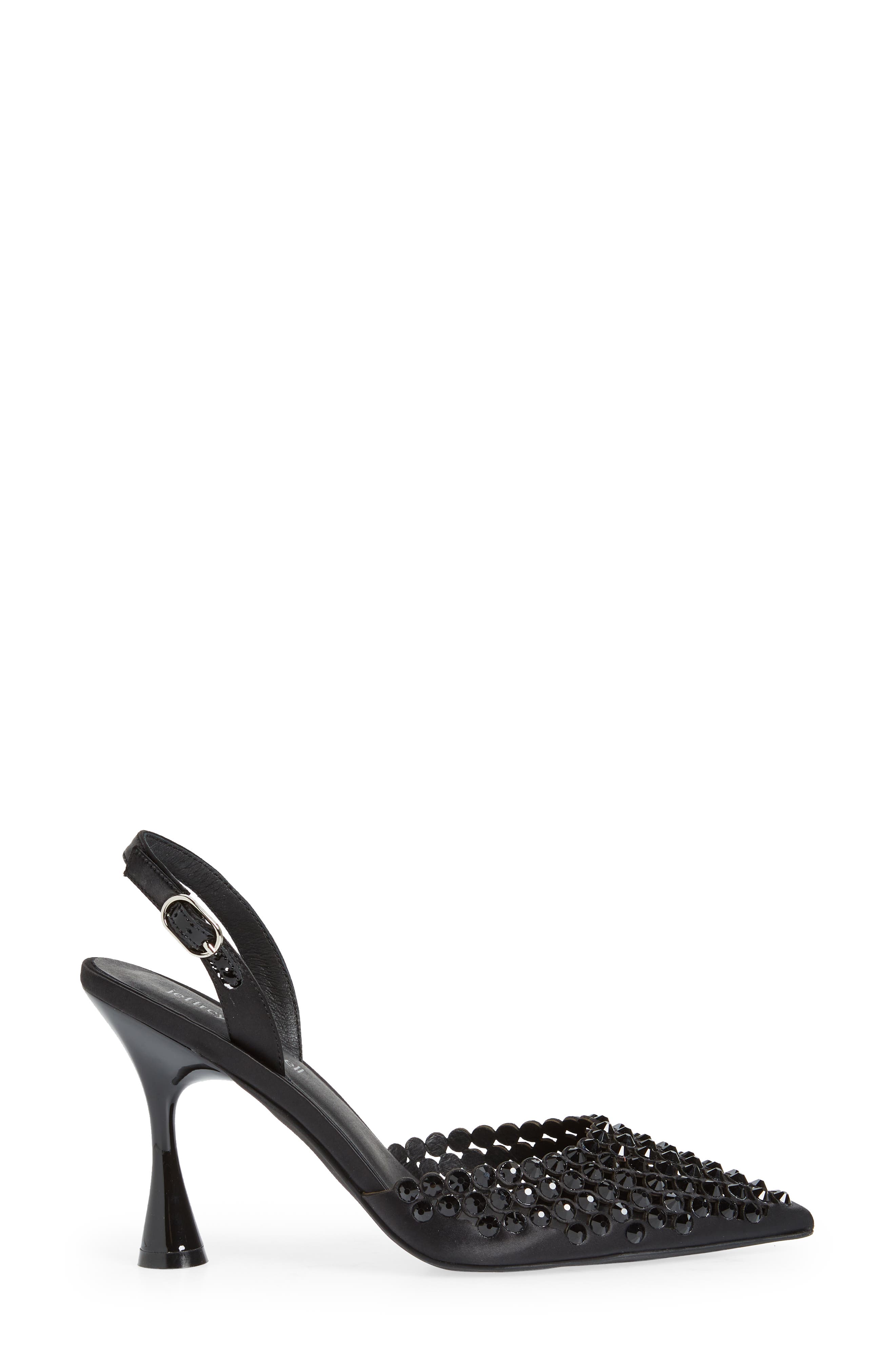Jeffrey Campbell Shiner Slingback Rhinestone Pointed Toe Pump, Alternate, color, 