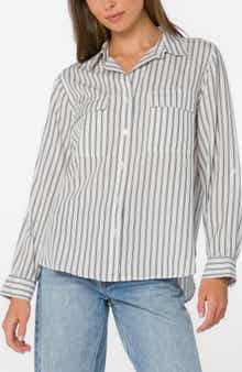 Talma Roll Tab Sleeve Button-Up Shirt