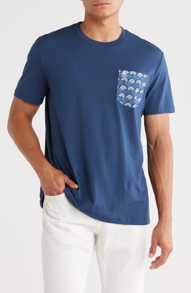 Original Penguin Cotton Jersey Pocket T-Shirt, Main, color, Sargasso Sea