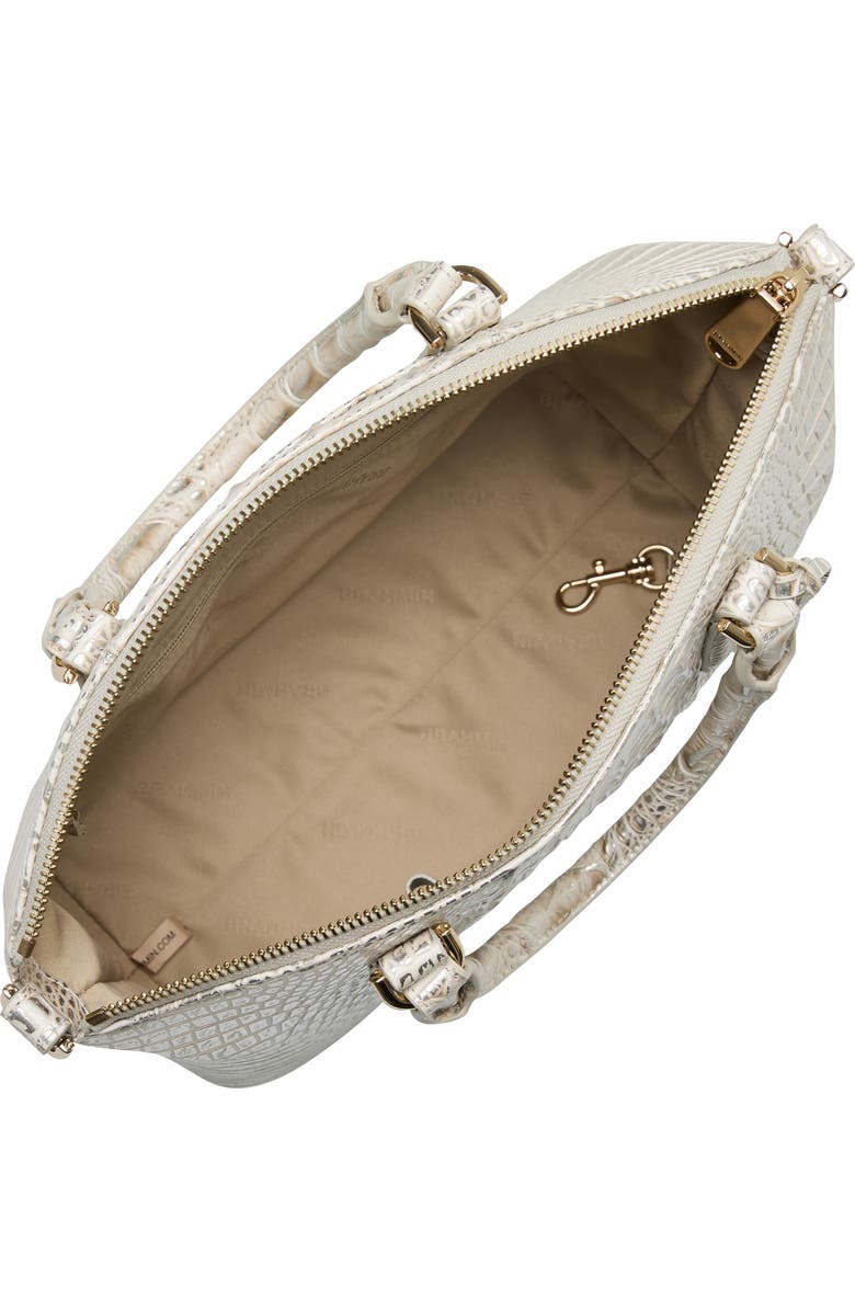 Brahmin Duxbury Croc Embossed Leather Satchel, Alternate, color,