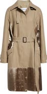 FERRAGAMO Satin Inset Belted Duster Coat