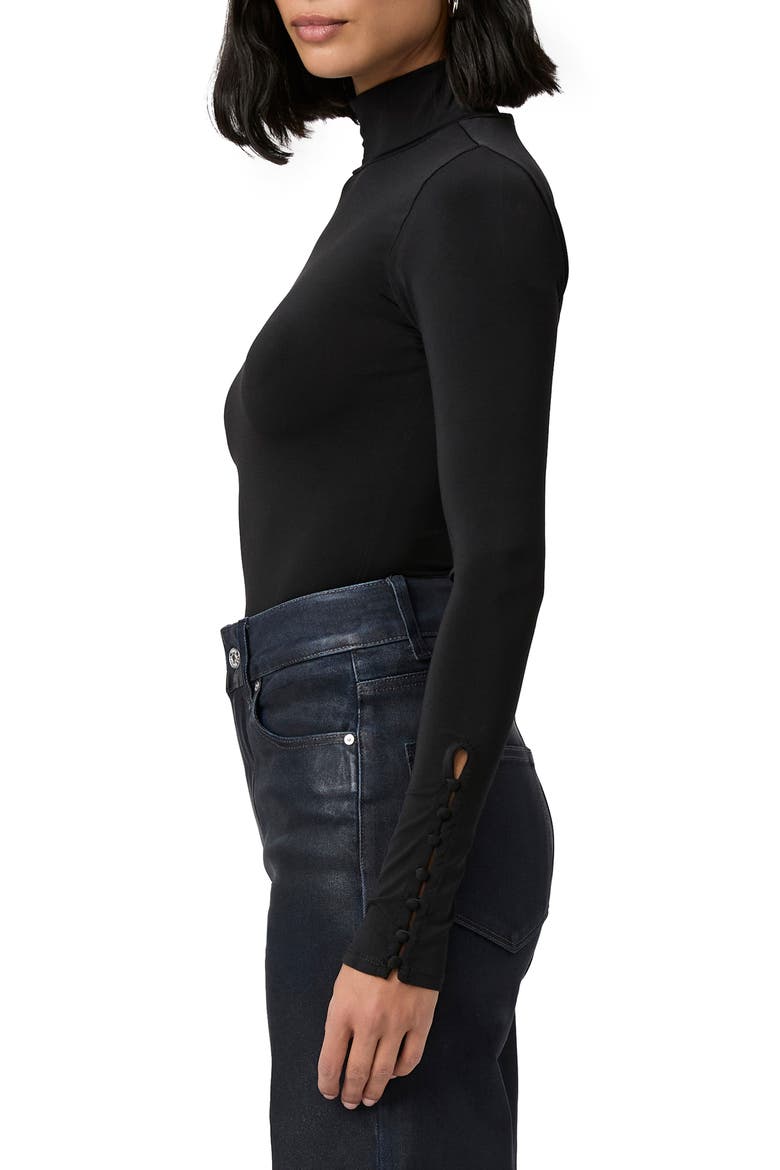 Ciri Mock Neck Long Sleeve Top, Alternate, color, BLACK